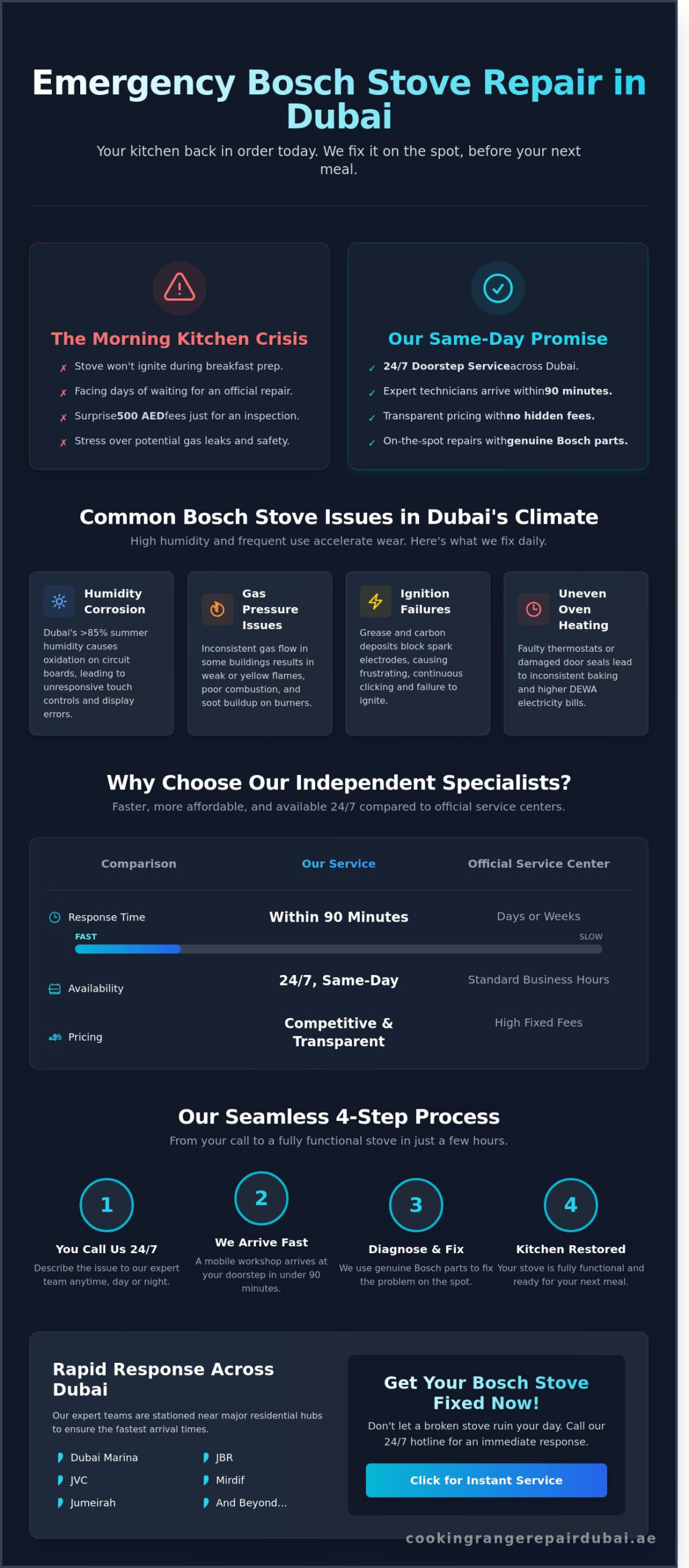 Expert Bosch Stove Repair Dubai | Same-Day Service & Genuine Parts 2026